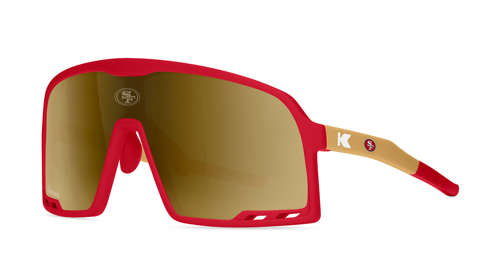 San Francisco 49ers Campeones Sunglassses, Threequarter