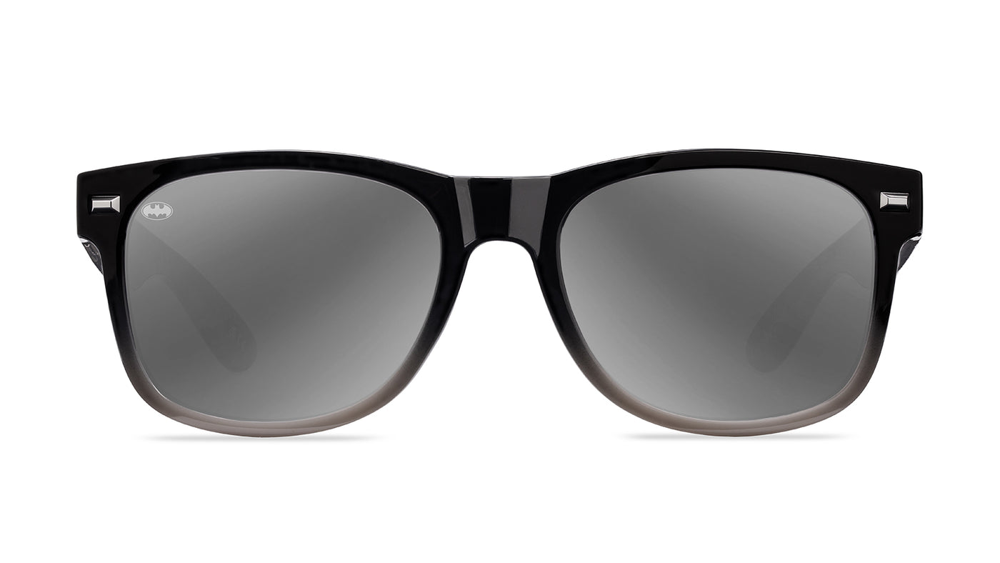 Knockaround Batman  Fort Knocks Sunglasses with polarized silver lenses, front