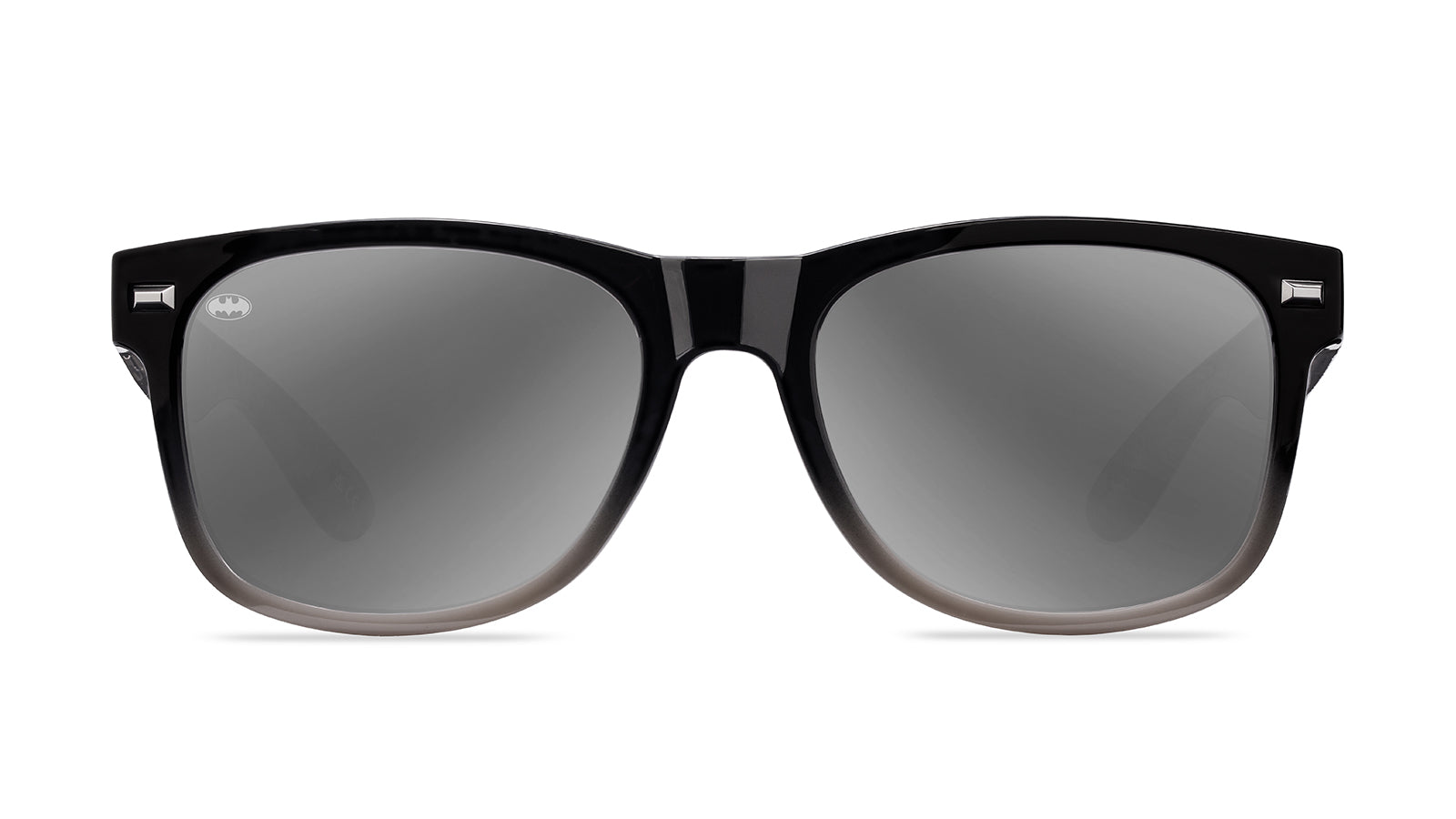 Knockaround Batman  Fort Knocks Sunglasses with polarized silver lenses, front