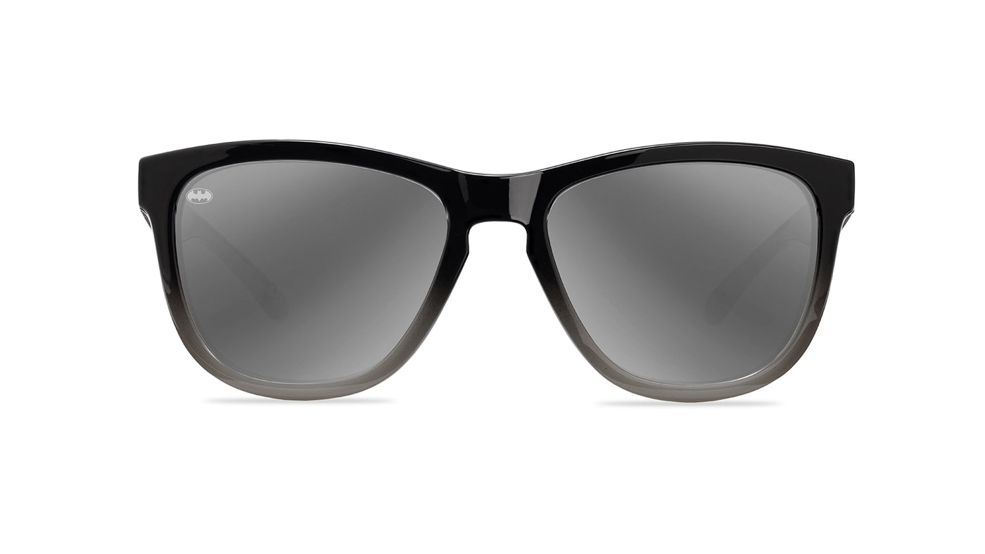 Knockaround Batman Kids Premiums Sunglasses with polarized silver lenses, front