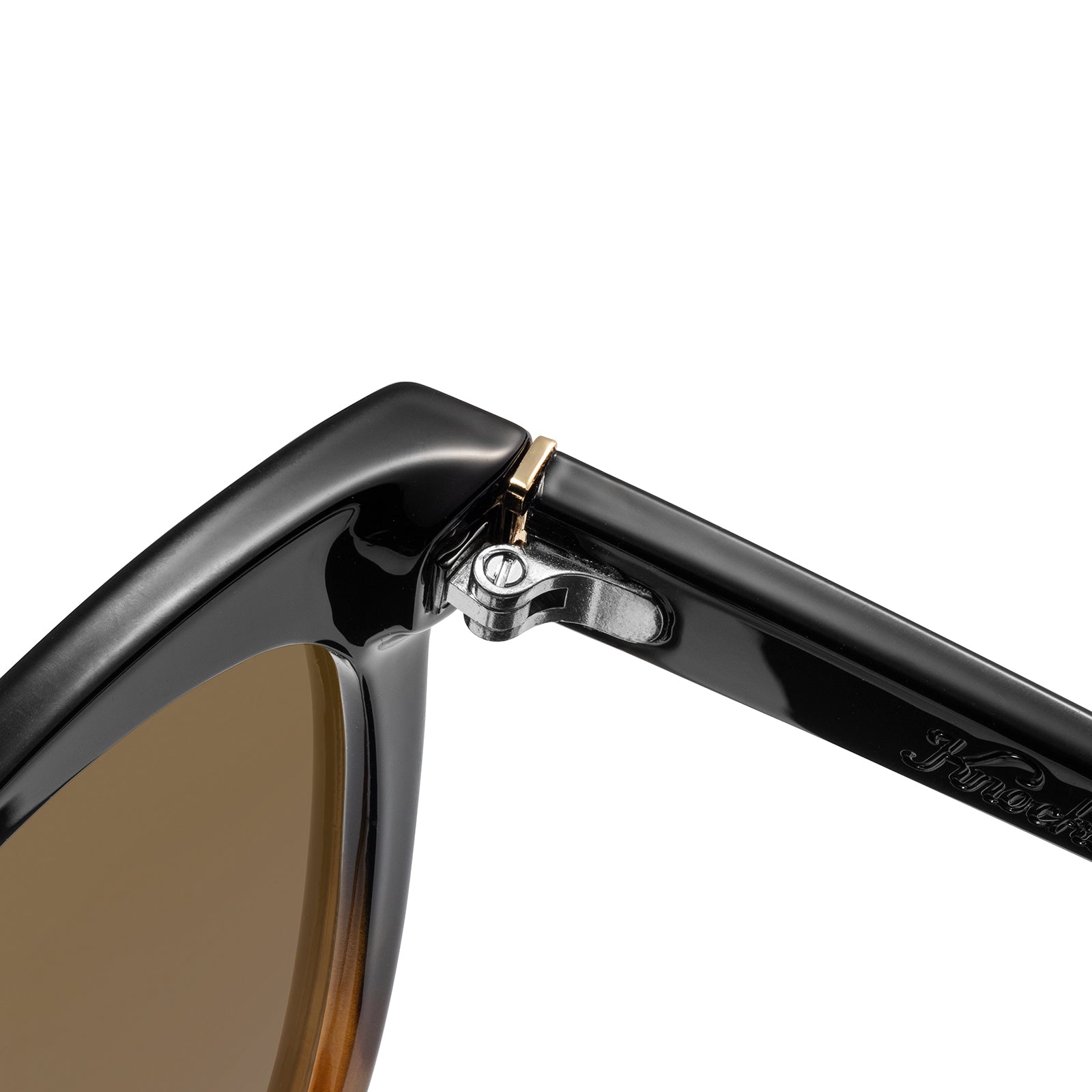 Glossy Black & Blonde Tortoise Shell Fade Deja Views Sunglasses, Hinge