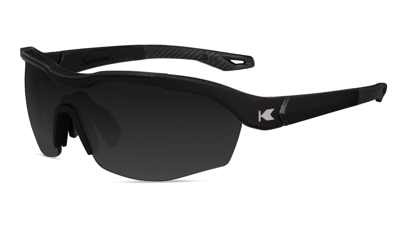 Black on Black Kinetics Sunglasses, Flyover