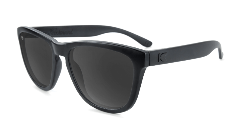 Black sunglasses with black frames