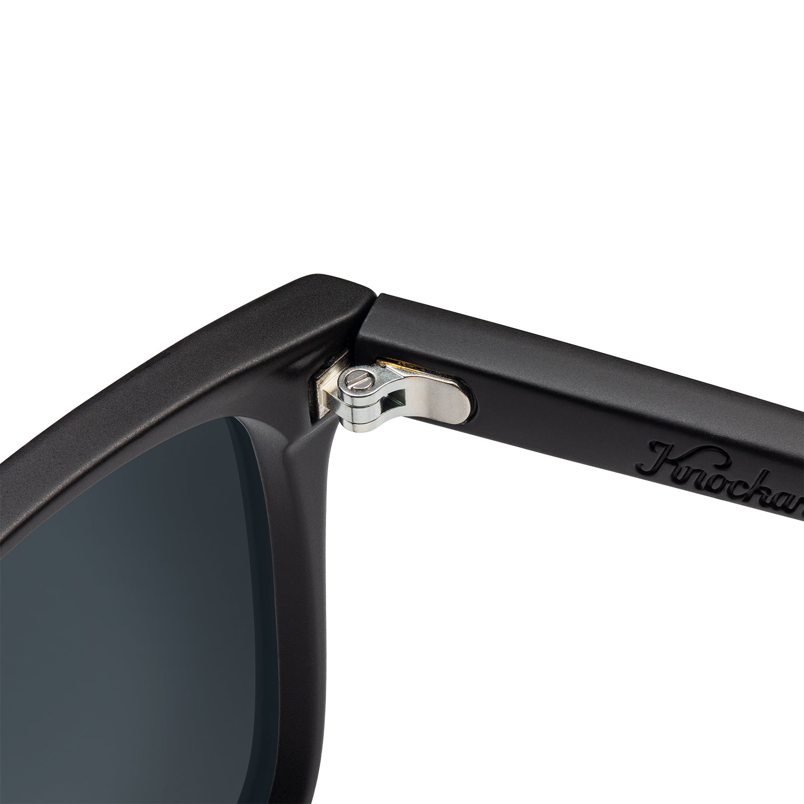 Black on Black Fast Lanes Sunglasses, Hinge