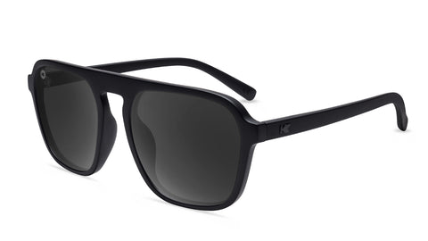 Sunglasses with Black Frames and Polarized Black Lenses, Flyover