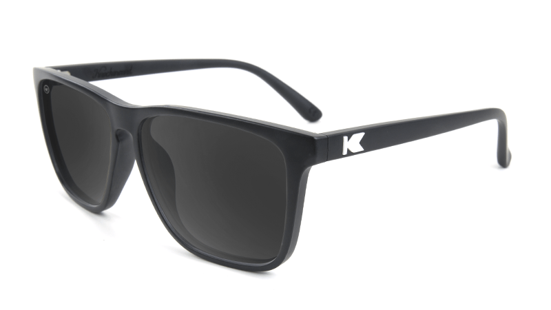 Black Knockaround sunglasses with smoke lenses