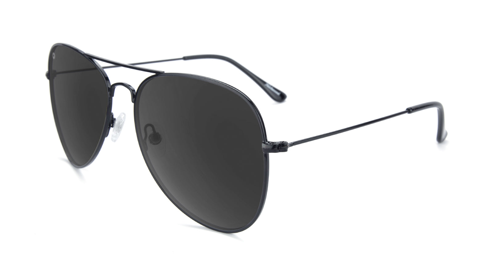 Black Aviator Sunglasses with Black Lenses | Knockaround