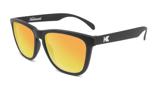 Sunglasses with Black Frame and Polarized Sunset Lenses, Flyover