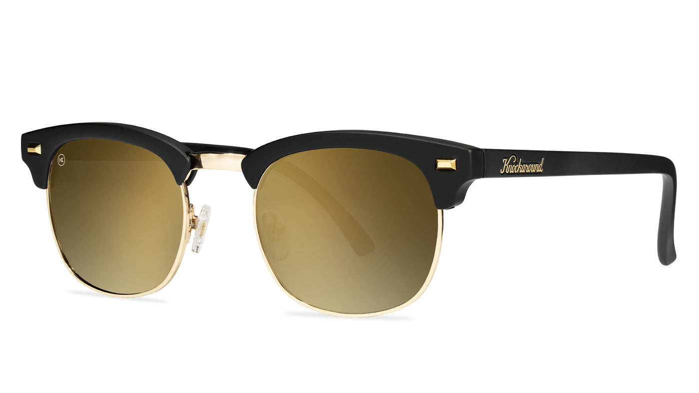 Black Gold Brooklines Sunglasses, Threequarter