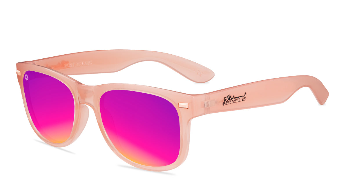 Pink shop rimmed sunglasses