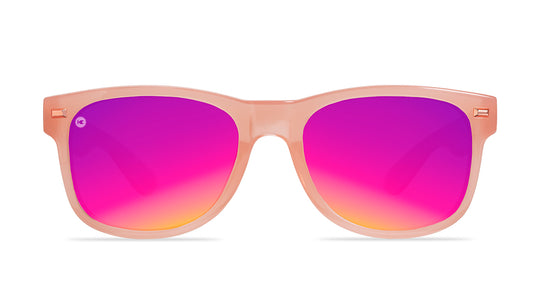 Sunglasses with Pink Frames and Polarized Pink Sunset Lenses, Front