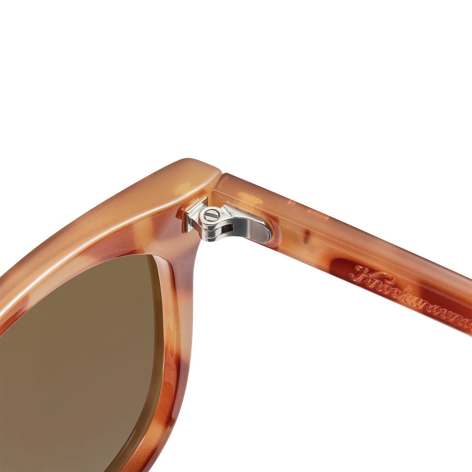 Glossy Blonde Tortoise Shell / Amber Paso Robles Sunglasses, Hinge