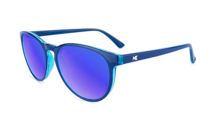 Sunglasses with Blueberry Geode Frames and Polarized Moonshine Lenses, Flyover