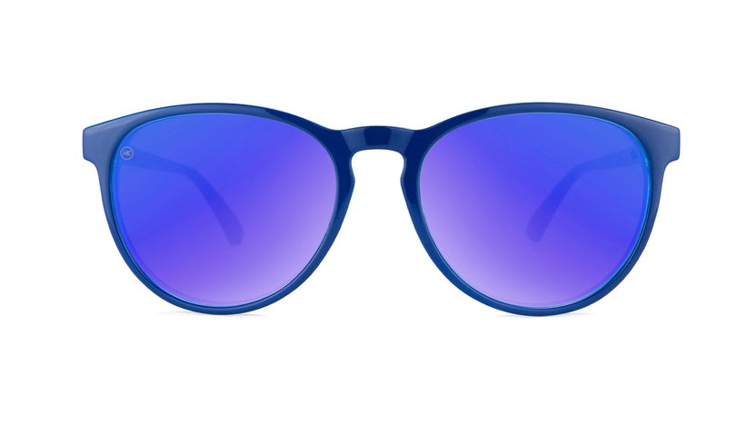 Sunglasses with Blueberry Geode Frames and Polarized Moonshine Lenses, Front