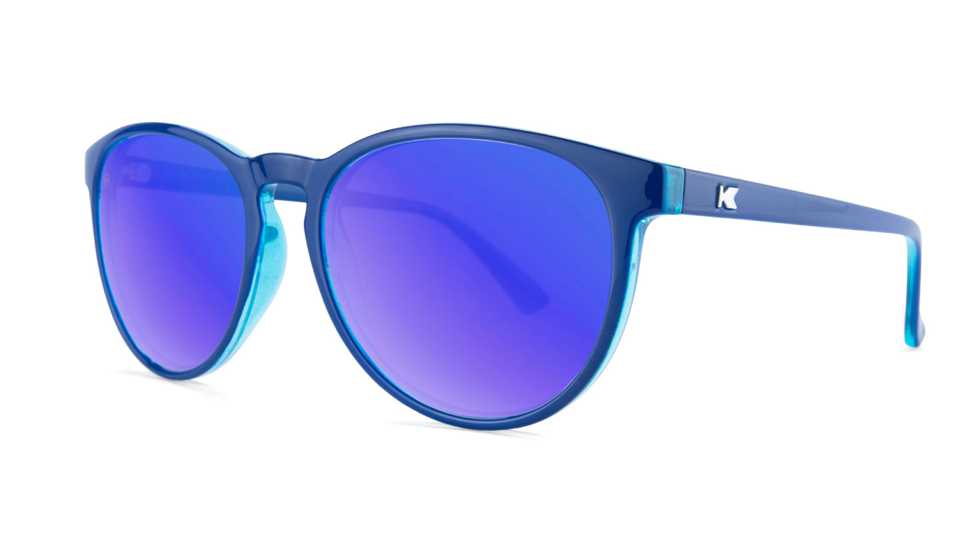 Sunglasses with Blueberry Geode Frames and Polarized Moonshine Lenses, Threequarter