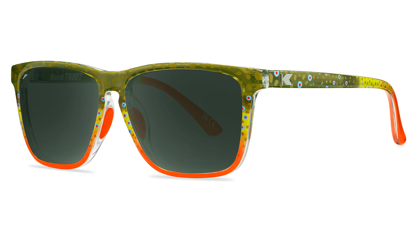 Brook Trout Fast Lanes Sport Sunglasses, Threequarter