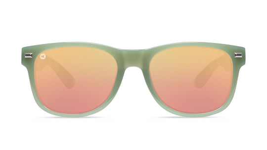 Sunglasses with Bunkhouse-inspired Frames and Polarized Rose Gold Lenses, Front