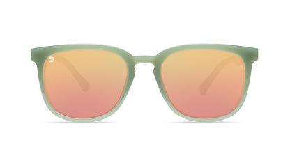 Sunglasses with Bunkhouse-inspired Frames and Polarized Rose Gold Lenses, Front