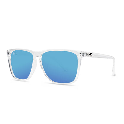 Clear / Aqua Fast Lanes Sunglasses, Threequarter