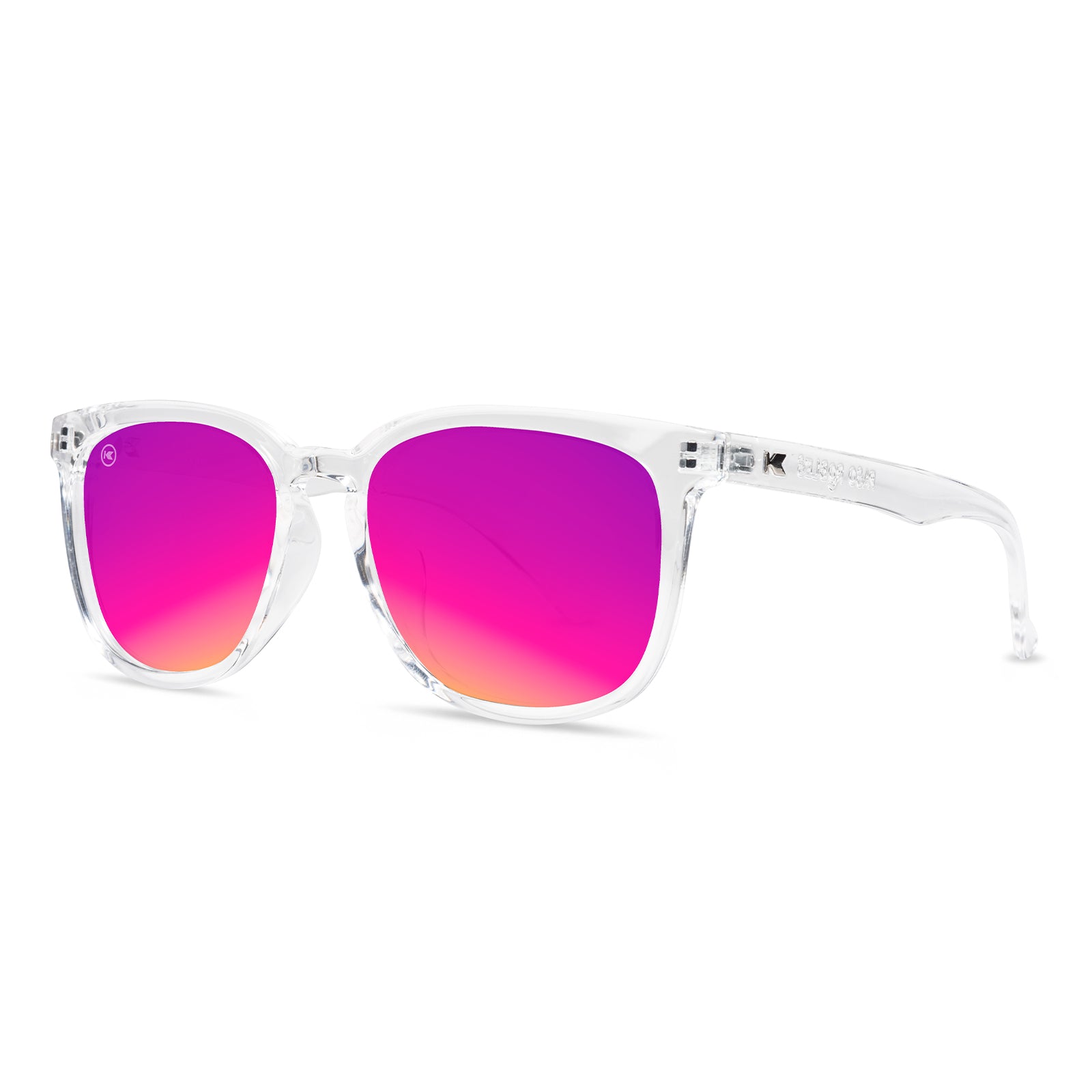 Clear / Pink Sunset Paso Robles Sunglasses, Threequarter
