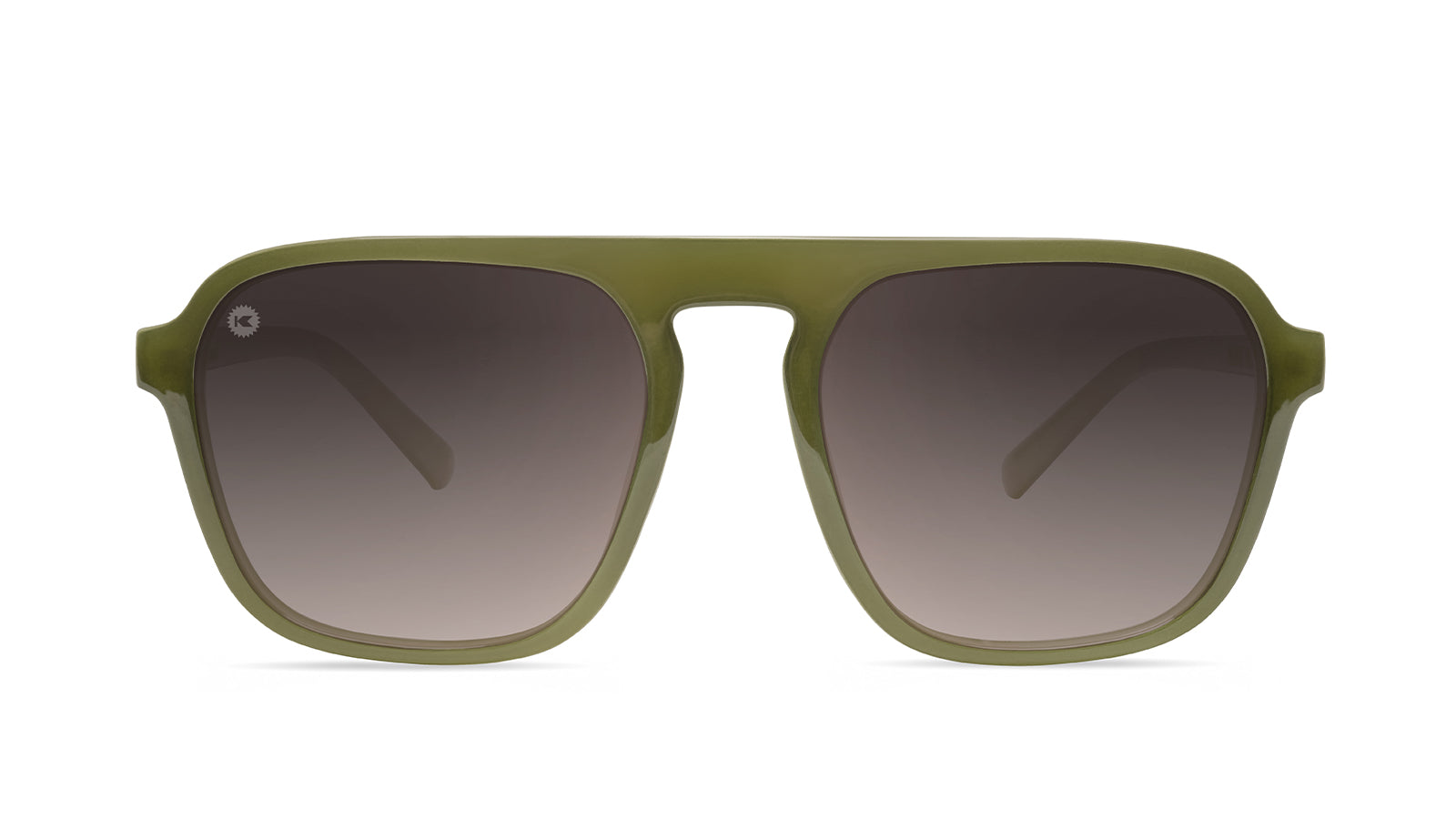Sunglasses with Coastal Dunes Frames and Polarized Amber Gradient Lenses, Front