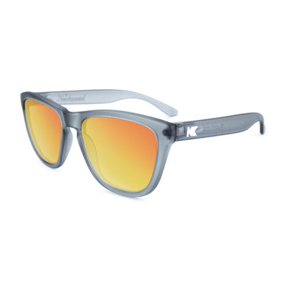 Frosted Grey / Red Sunset Premiums Sunglasses, Flyover