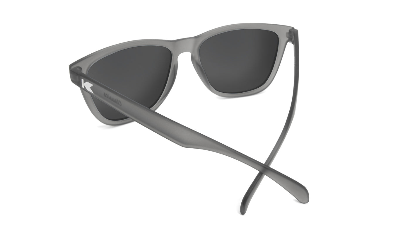 Sunglasses with Frosted Grey Frame and Polarized Red Sunset Lenses, Back