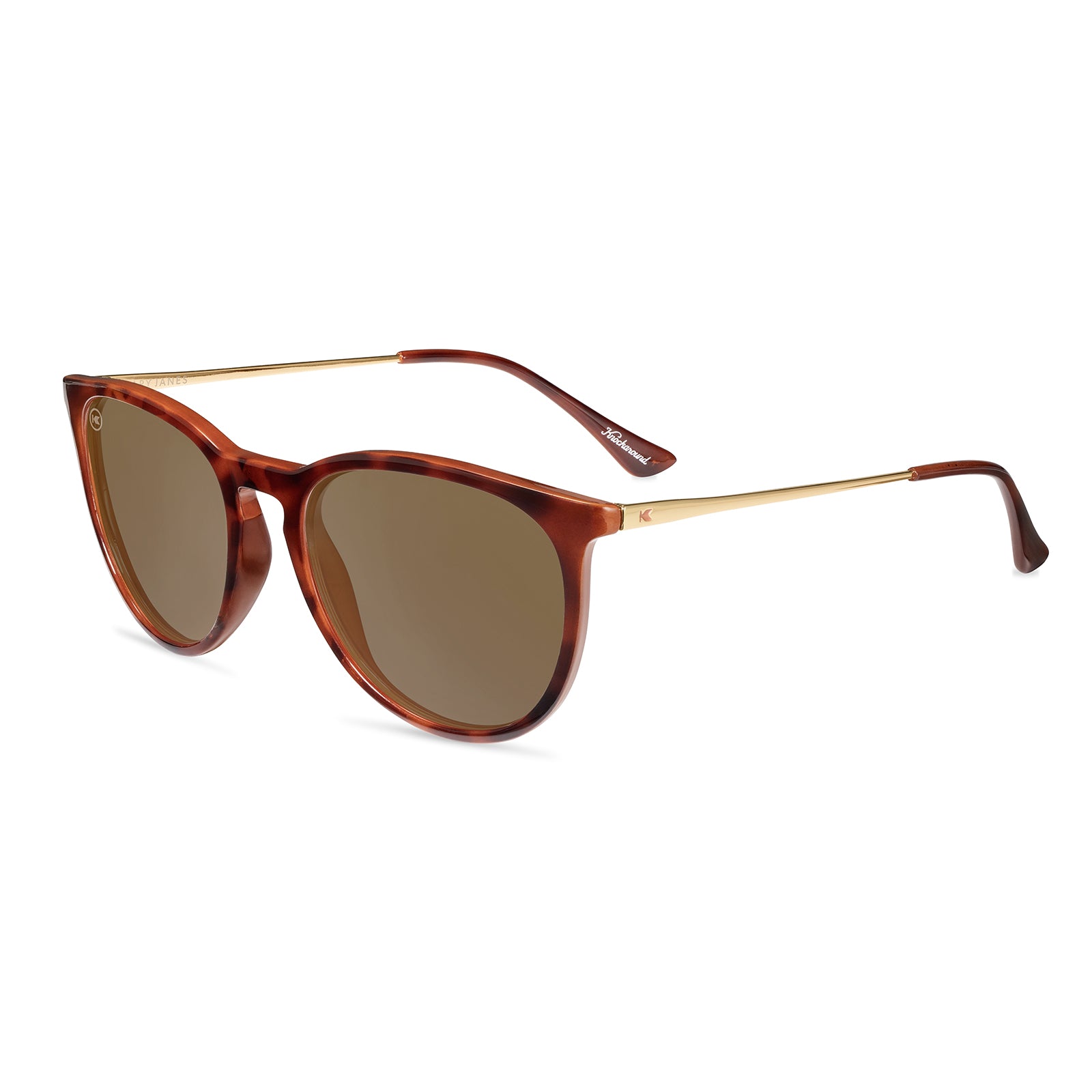 Glossy Blonde Tortoise Shell / Amber Mary Janes Sunglasses, Flyover