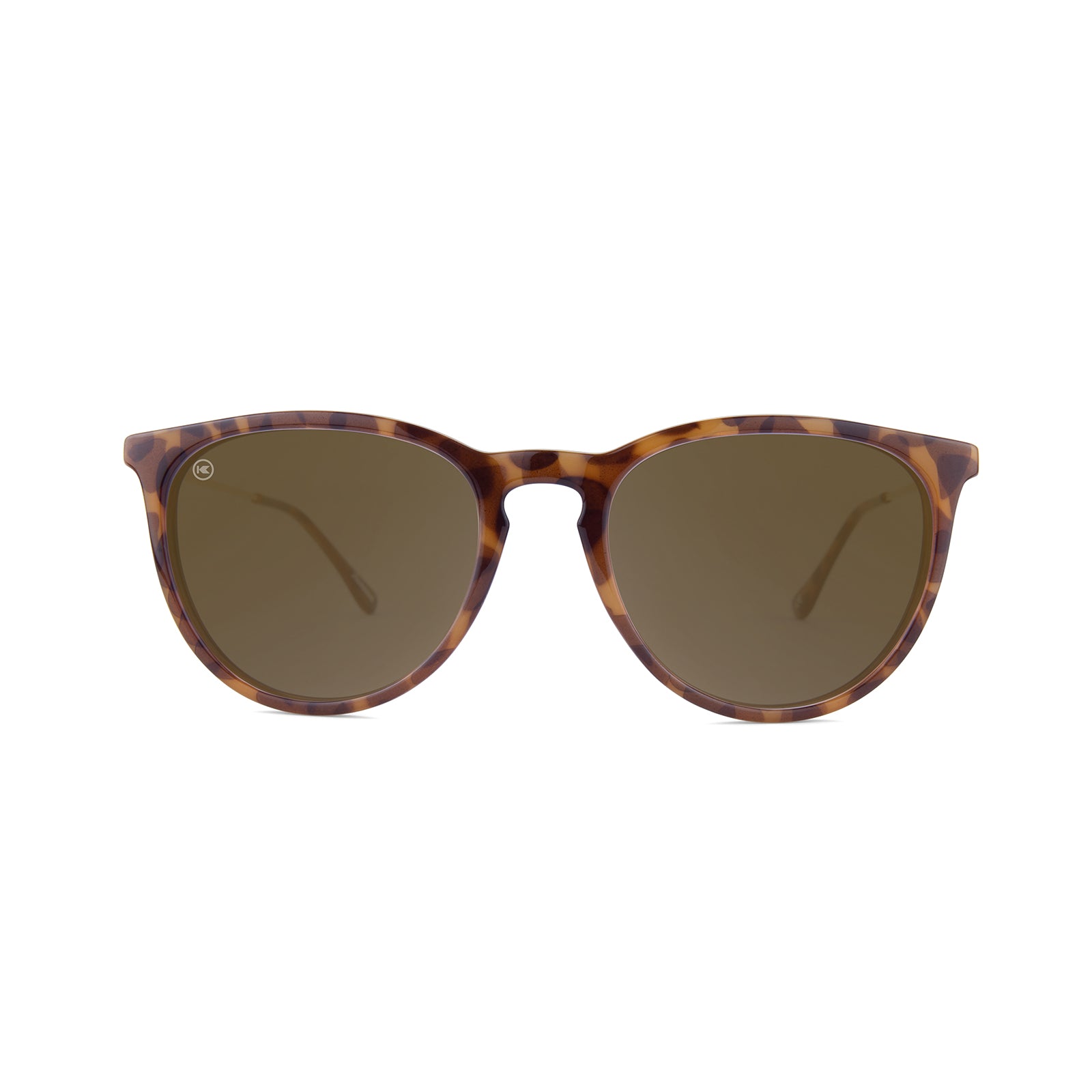 Glossy Blonde Tortoise Shell / Amber Mary Janes Sunglasses, Front