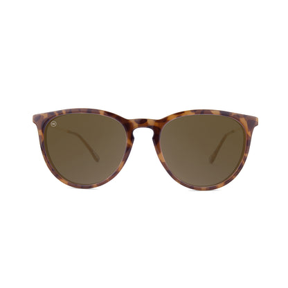 Glossy Blonde Tortoise Shell / Amber Mary Janes Sunglasses, Front