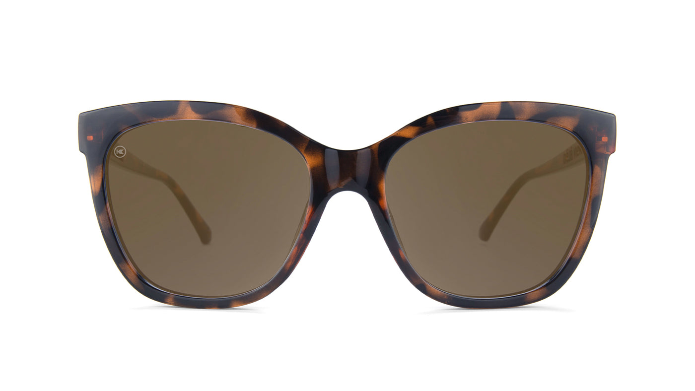 Sunglasses with BrownFrames and Polarized Amber Lenses, Front