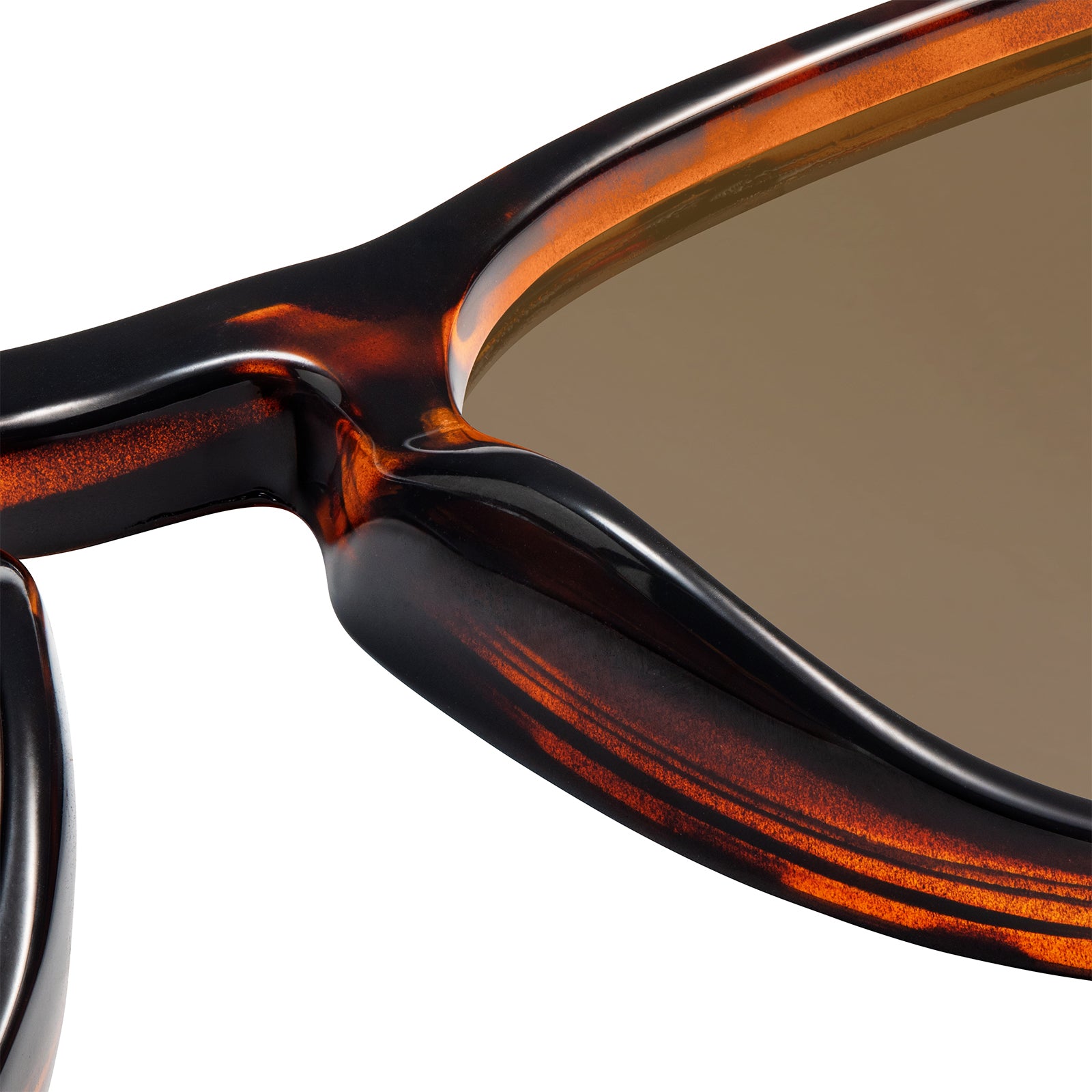 Glossy Tortoise Shell / Amber Mai Tais Sunglasses, Nose