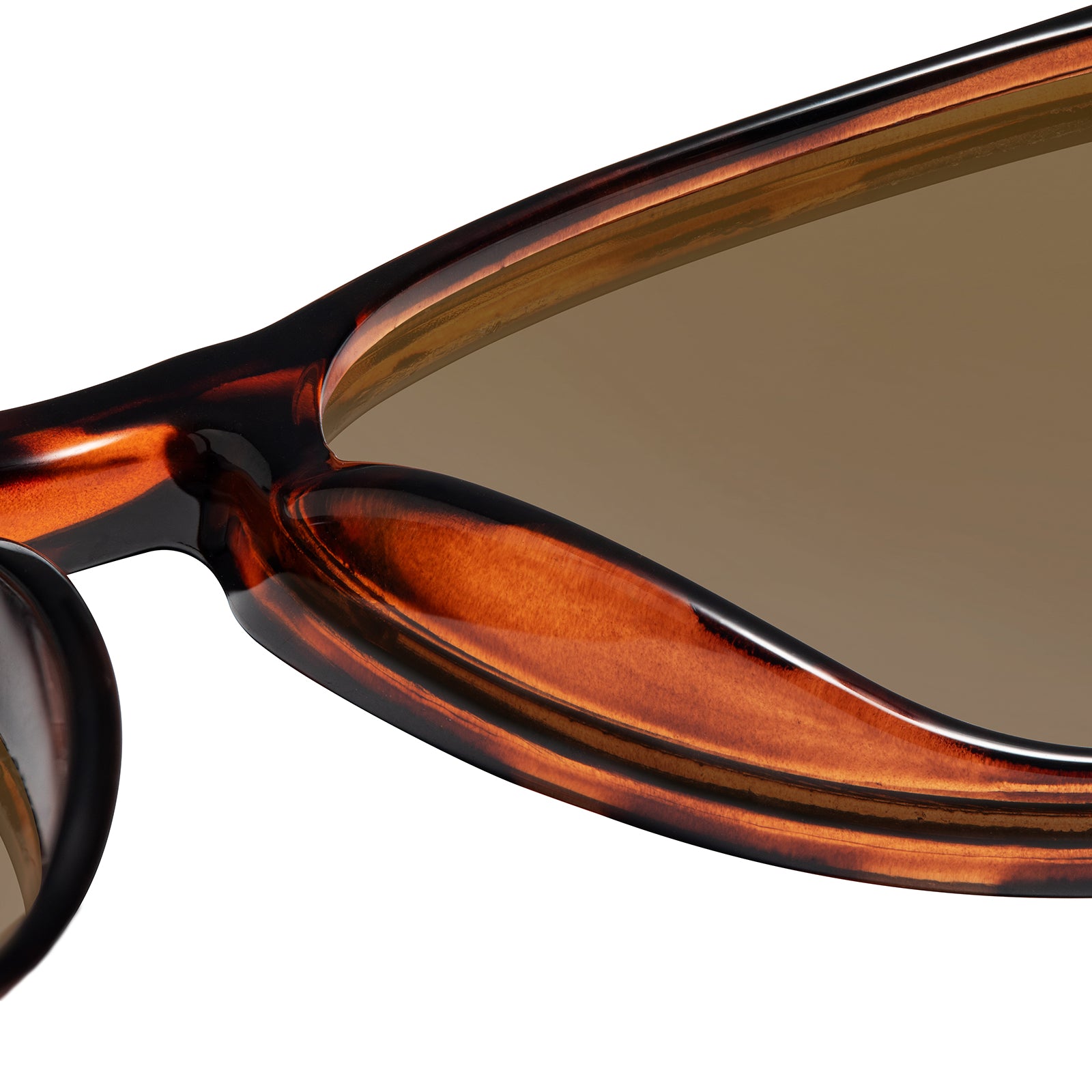 Glossy Tortoise Shell / Amber Kids Shirley Temples Sunglasses, Nose