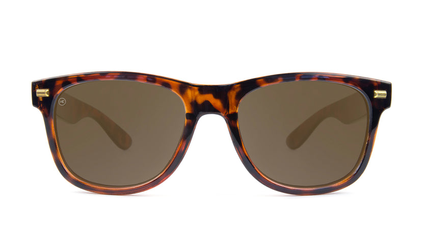 Fort Knocks Sunglasses with Tortoise Shell Frames and Brown Amber Lenses, Front