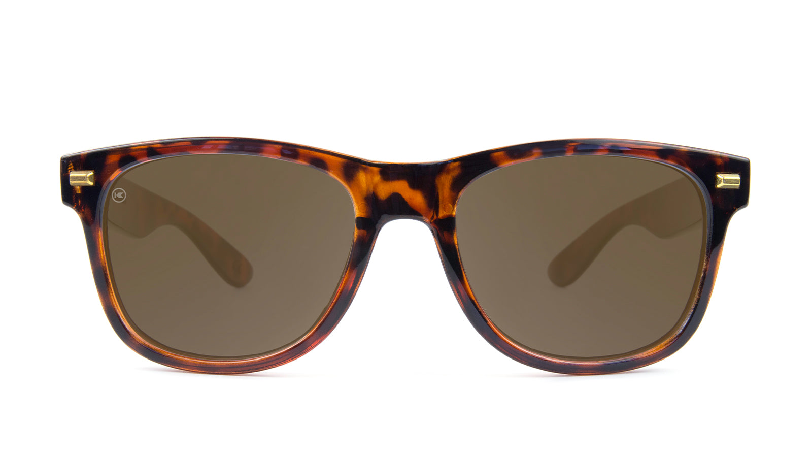 Fort Knocks Sunglasses with Tortoise Shell Frames and Brown Amber Lenses, Front