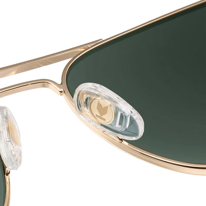 Gold / Aviator Green Mount Evans Sunglasses, Nose