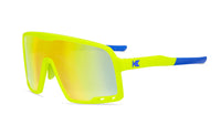 Kids Sport Sunglasses with Neon Yellow Frames and Yellow Lenses, Flyover