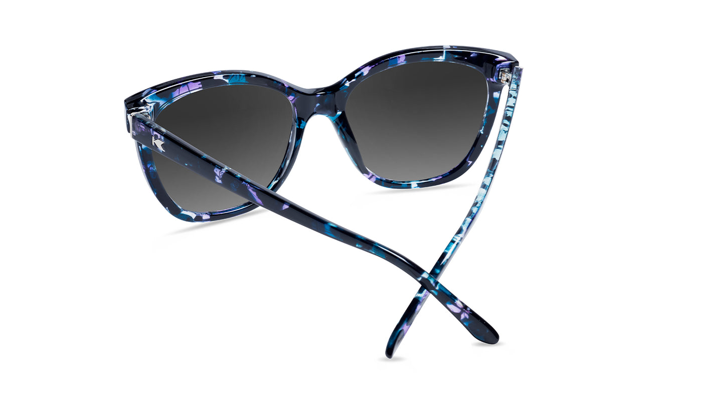 Sunglasses with Indigo Ink Frames and Polarized Snow Opal Lenses,Back