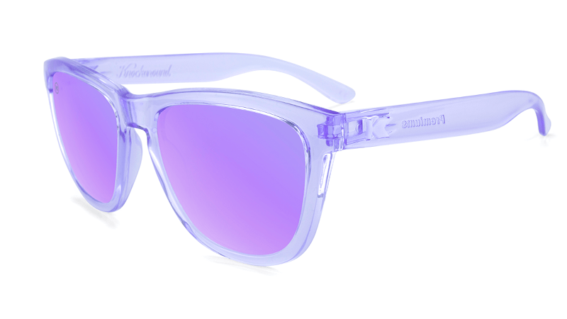 Clear Purple sunglasses with purple lenses