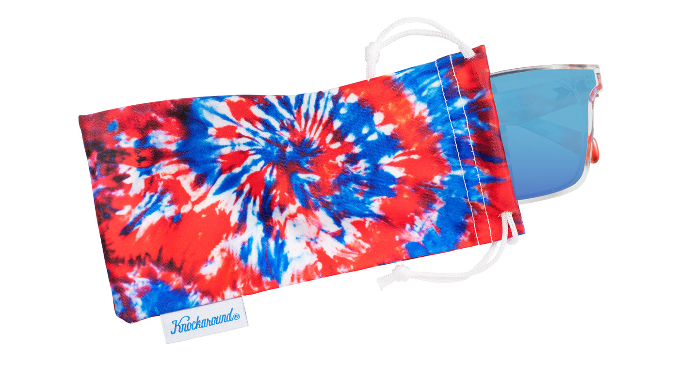 Live Free or Tye-Dye Afters Sunglasses, Pouch