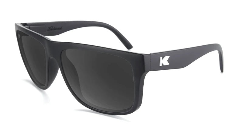 Black sunglasses with black lenses
