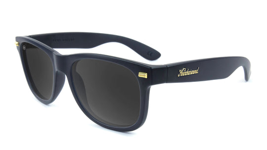 Fort Knocks Sunglasses with Matte Black Frames and Black Smoke Lenses, Flyover