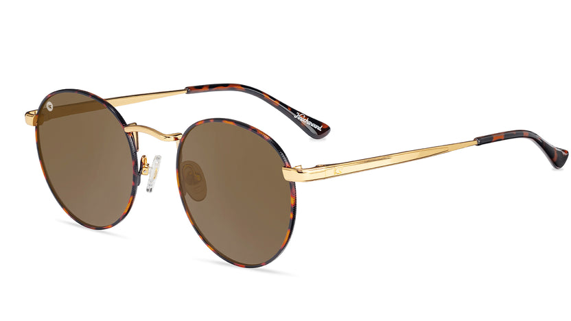 Love & Haights Sunglasses with Multicolor Frames and Polarized Amber Lenses, Flyover