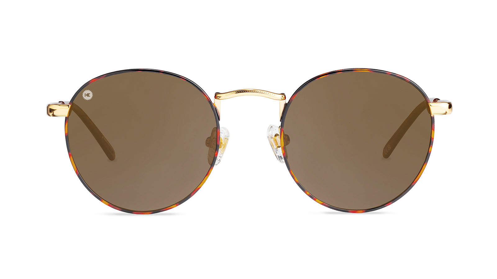 Love & Haights Sunglasses with Multicolor Frames and Polarized Amber Lenses, Front
