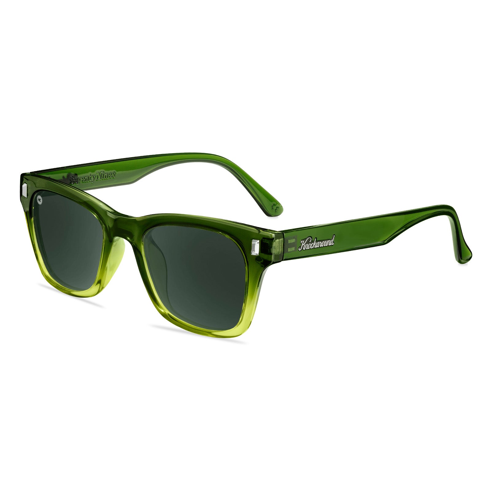Green Sunglasses with Polarized Green Lenses, Nori Seventy Nines Sunglasses
