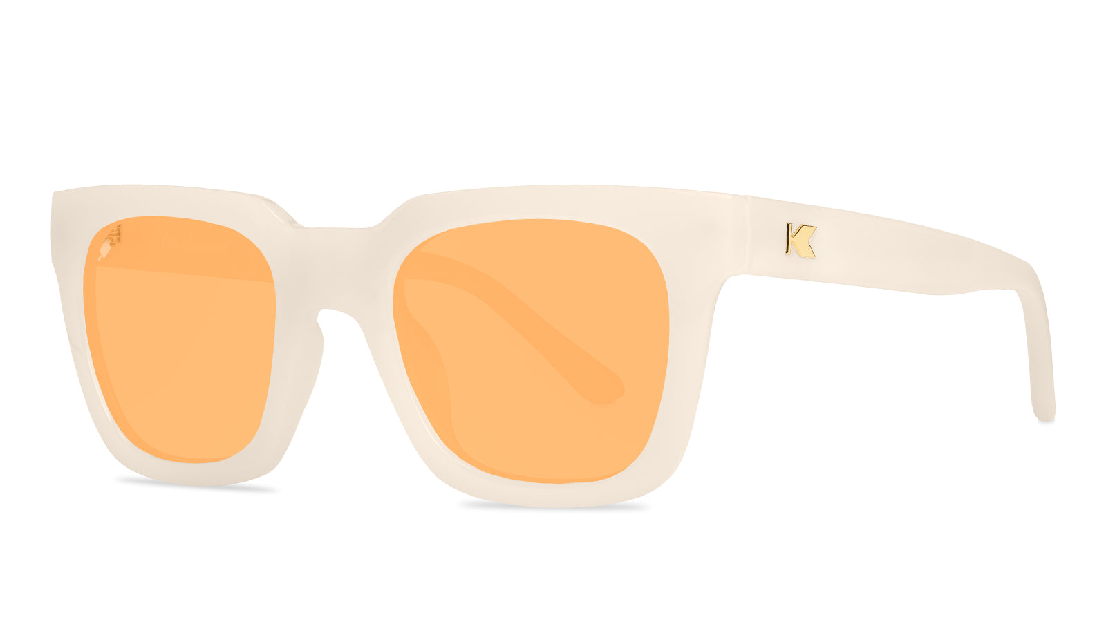 Orange Dreamsicle Songbirds Sunglasses, Threequarter