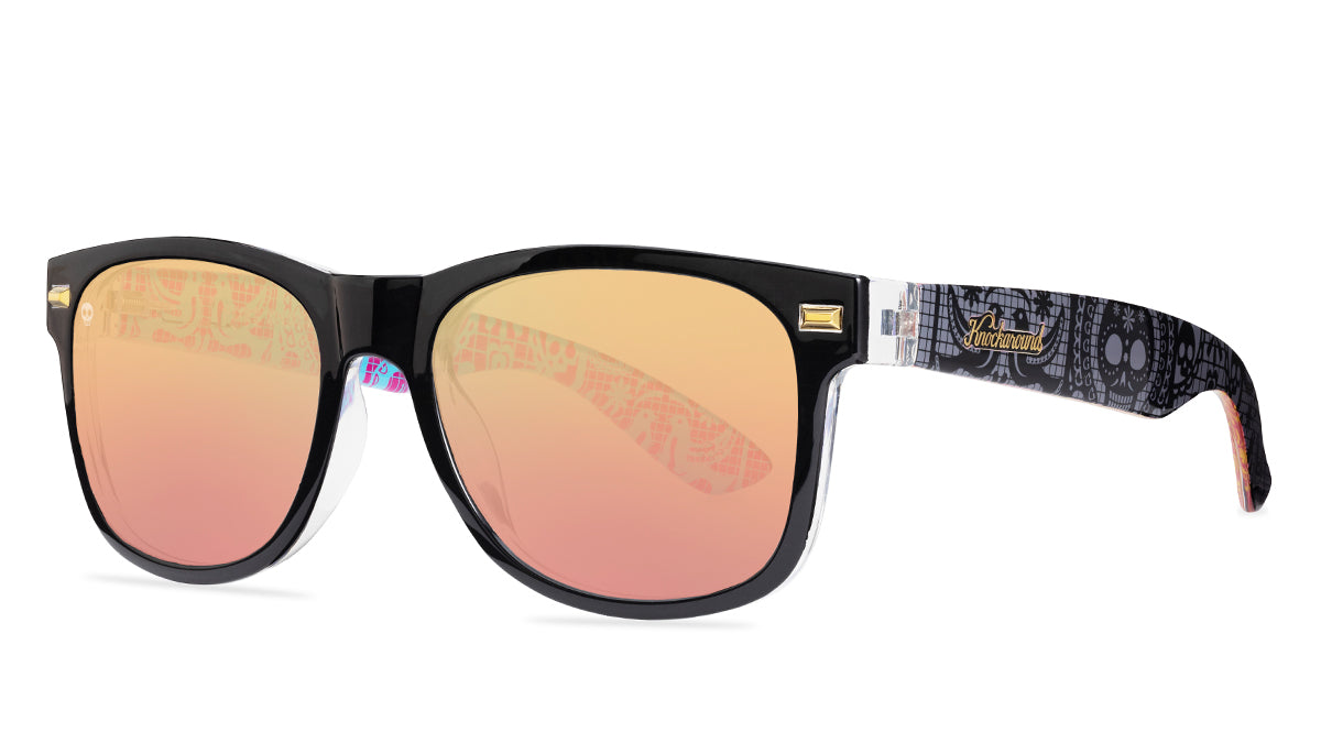 Knockaround Dia De Los Muertos Fort Knocks Sunglasses, Threequarter