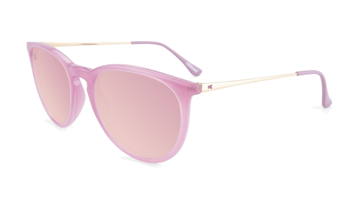 Sunglasses with Pink  Frame and Polarized Pink Lenses, Flyover