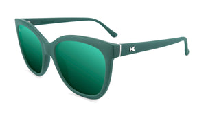 Sunglasses with Green Frames and Polarized Green Lenses, Flyover