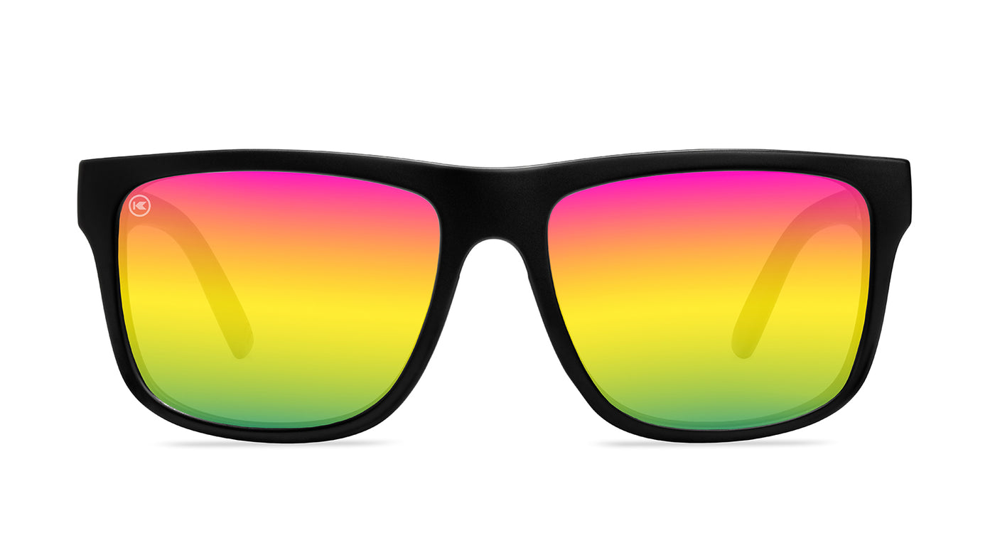 Rainbow on Black Torrey Pines Sport Sunglasses, Front